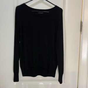 Banana Republic Women’s Black Sweater Soft Lightweight Merino Wool Blend Size M